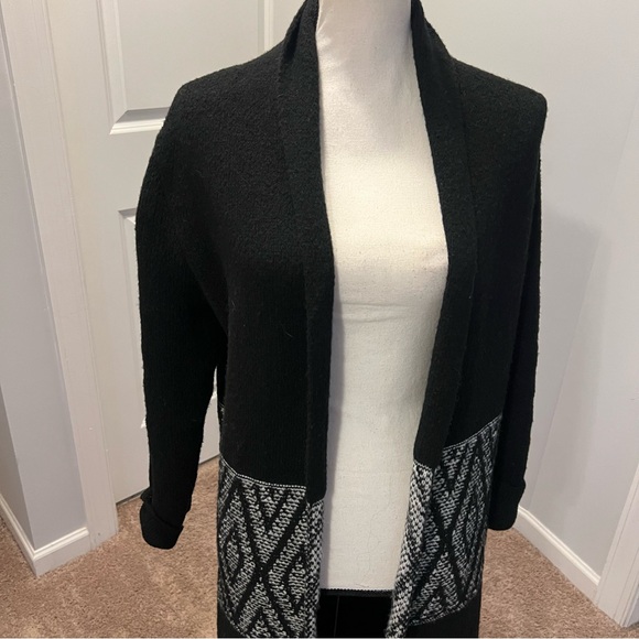 Chevron Waist Knit Shawl long duster   Cardigan
Bobeau   Xs nwt - Picture 3 of 9